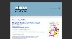 Desktop Screenshot of minyantehillah.org